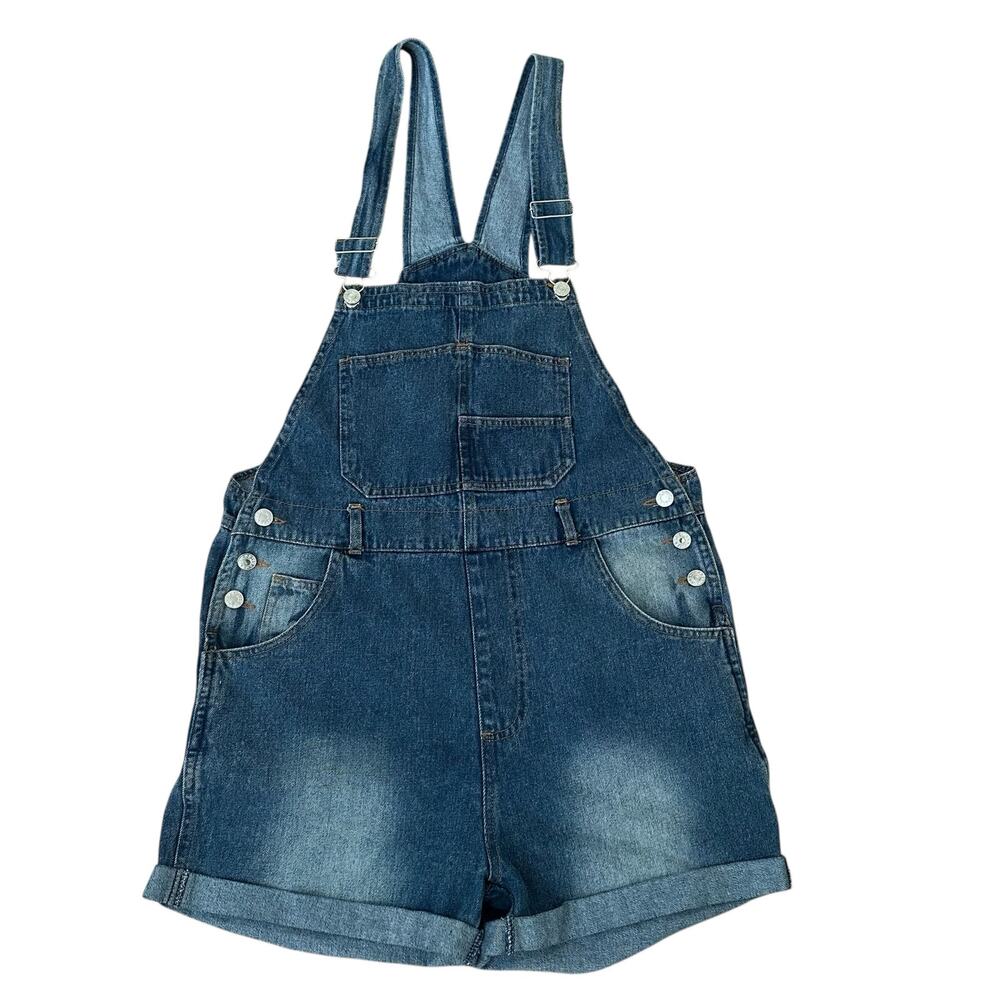 Women Overall 5 Pocket Design Blue Denim Shorts Size M - NWOT